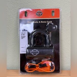 Harley-Davidson Disc Brake & Rotor Lock OEM 94868-10A Motorcycle Security New